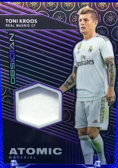 2019 Panini Obsidian - Atomic Material - Electric Etch Purple Parallel 7/75 - Toni Kroos